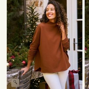 Frank & Eileen Sweatshirt/Capelet in Cinnamon-NWOT